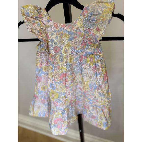 Tartine Et Chocolate - Floral Tank Dress Ruffle Sleeve - 3A - Picture 2 of 5